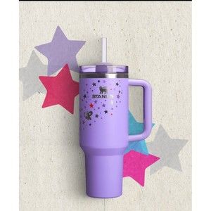 Stanley Olivia Rodrigo 40oz Quencher Cup Tumbler Limited Edition Purple H20 Star